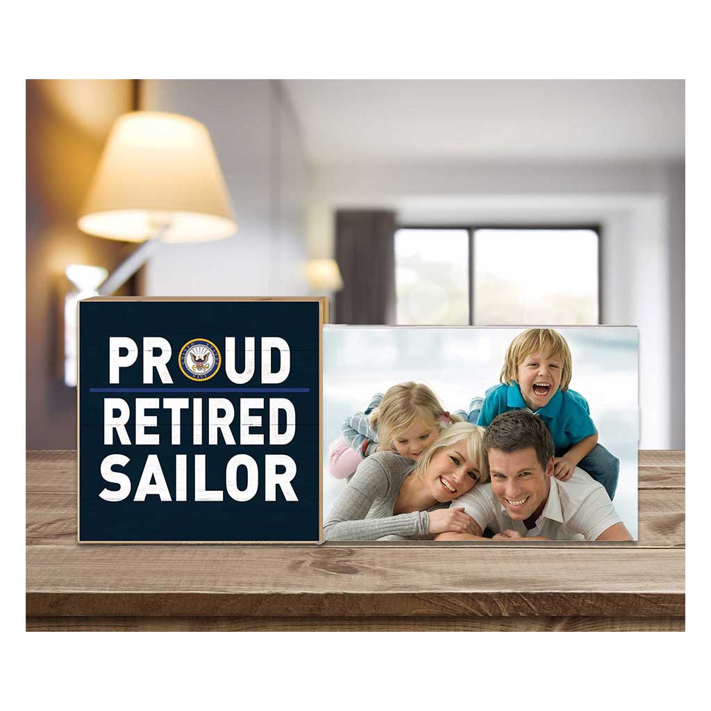 Floating Picture Frame Military Retired Navy