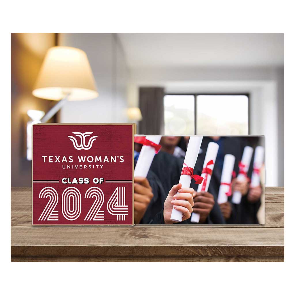 Floating Picture Frame Class of Grad Texas Women's University Pioneers