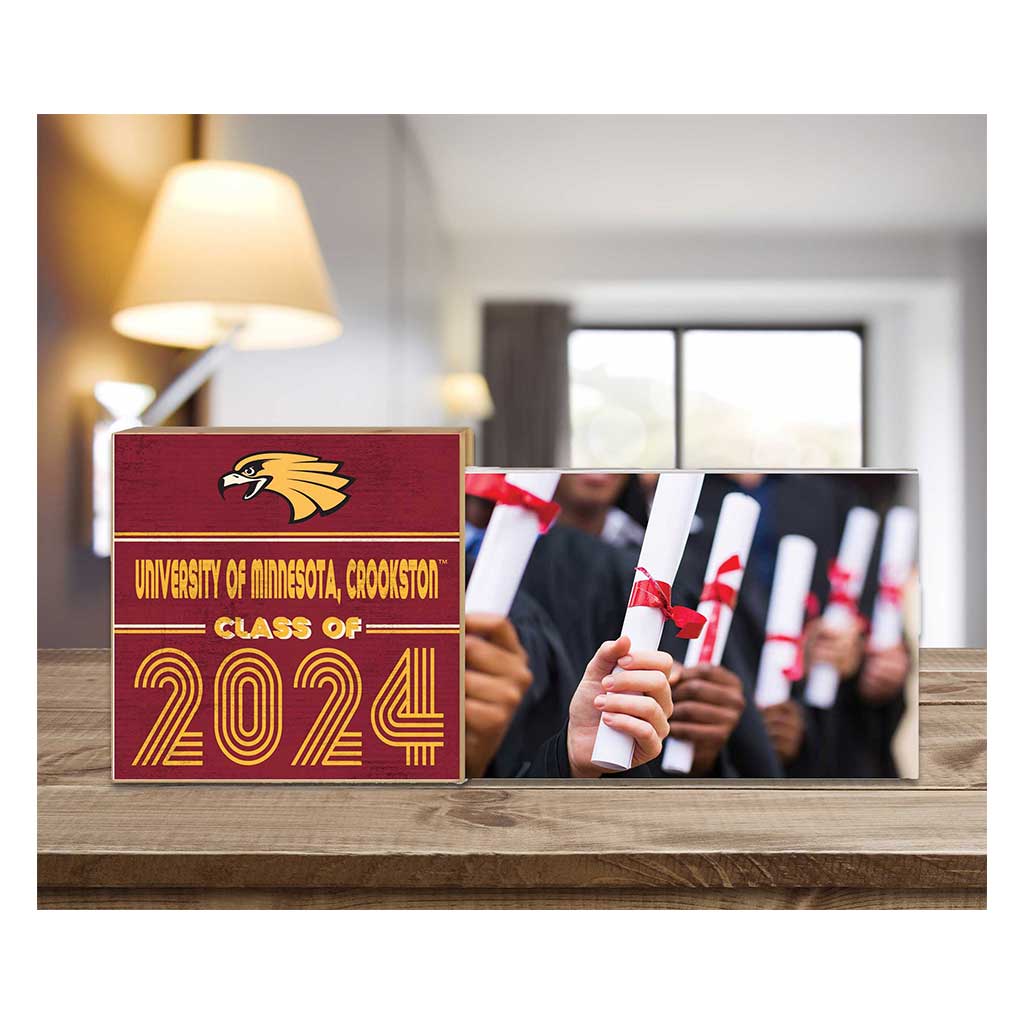 Floating Picture Frame Class of Grad University of Minnesota Crookston Golden Eagles