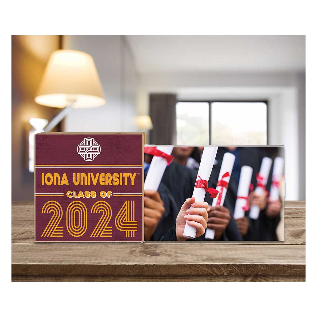 Floating Picture Frame Class of Grad Iona College Gaels