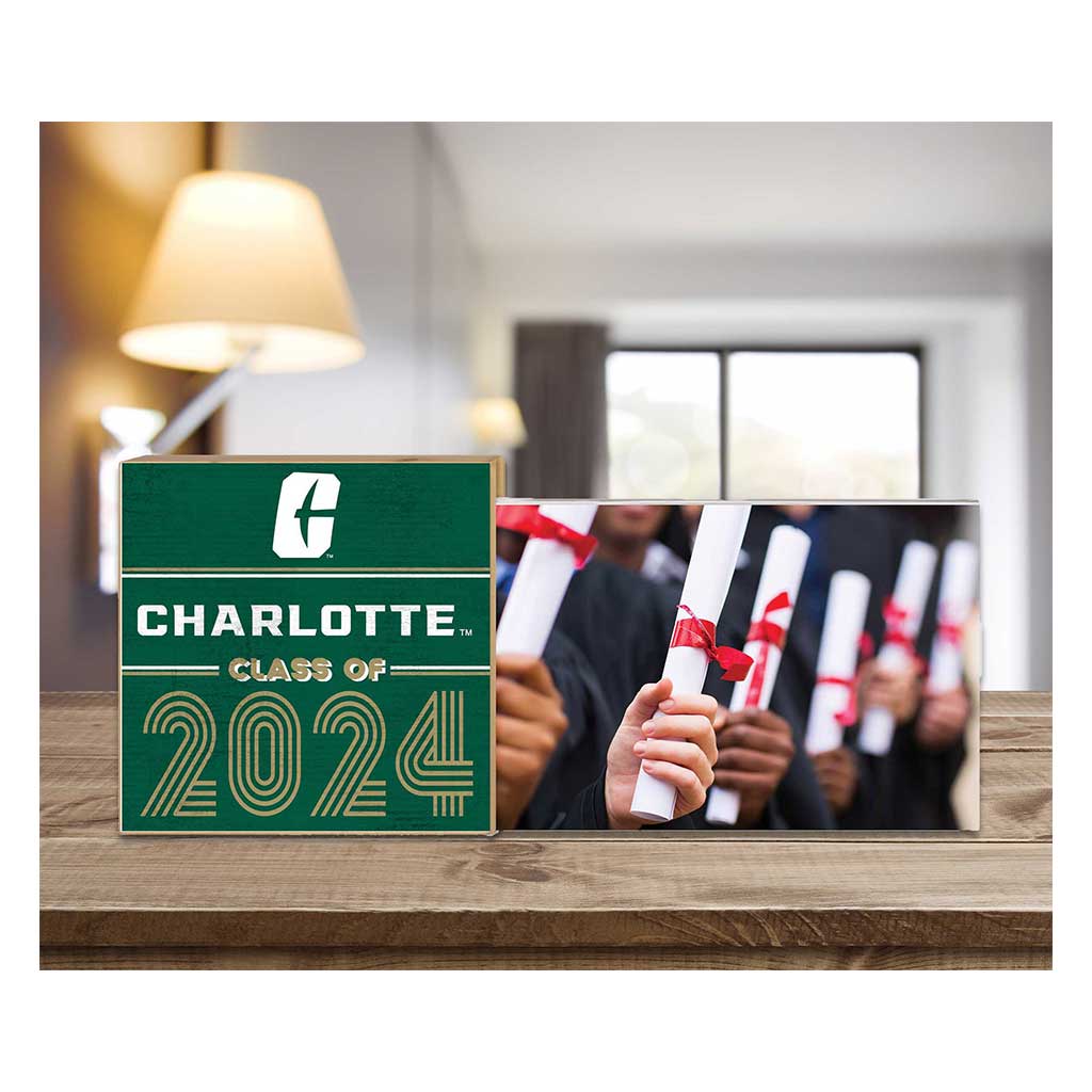 Floating Picture Frame Class of Grad North Carolina Charlotte 49ers