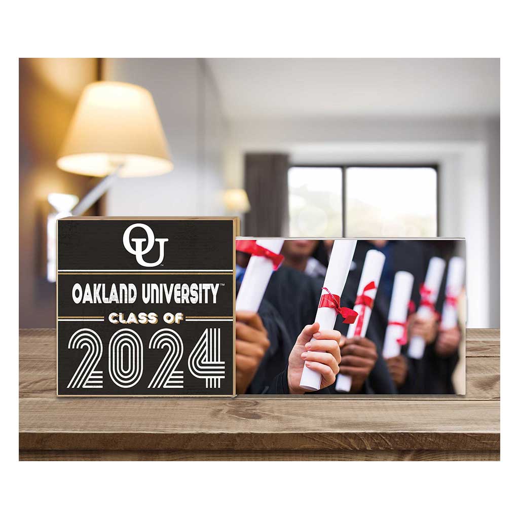 Floating Picture Frame Class of Grad Oakland University Golden Grizzlies