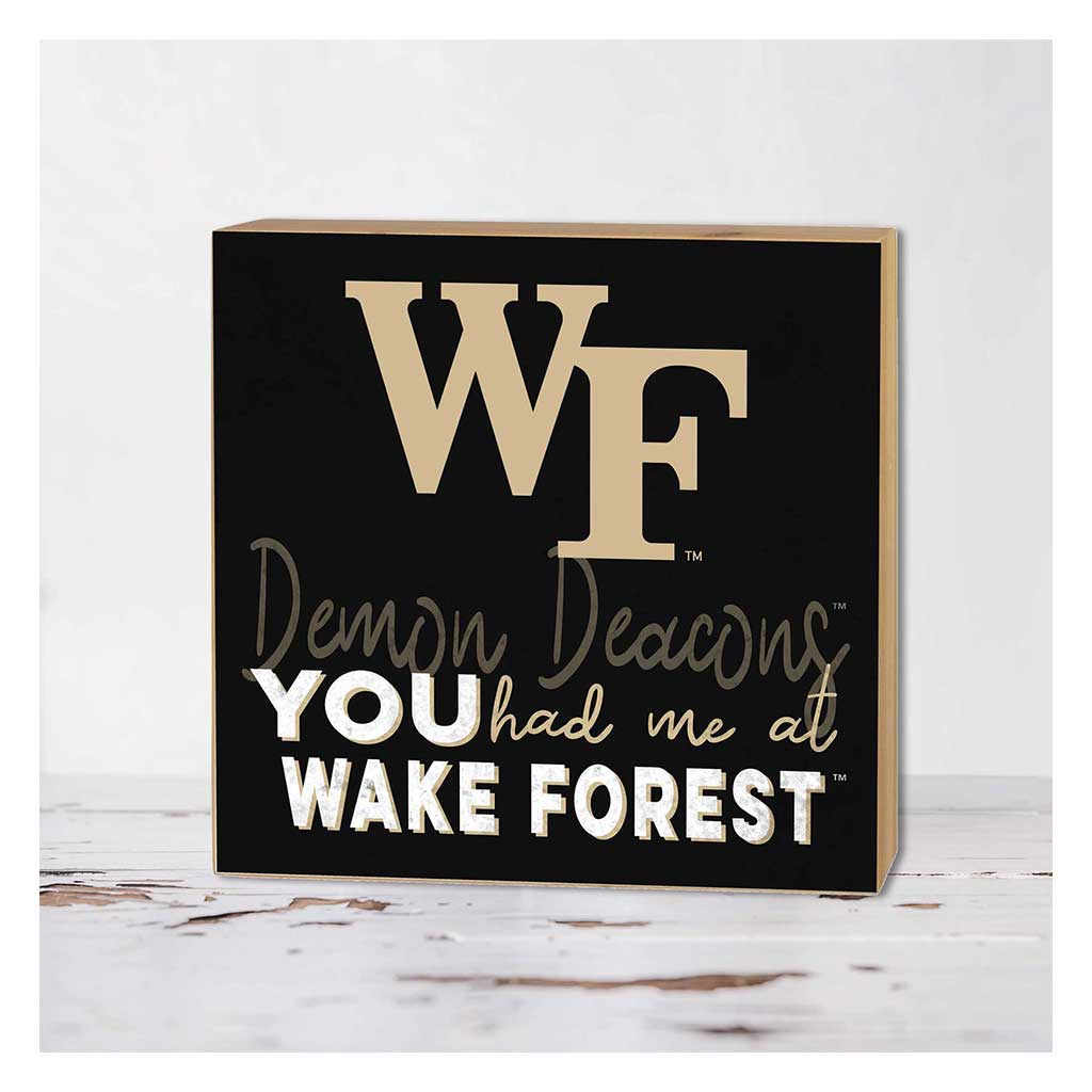 5x5 Block You Had Me at Wake Forest Demon Deacons