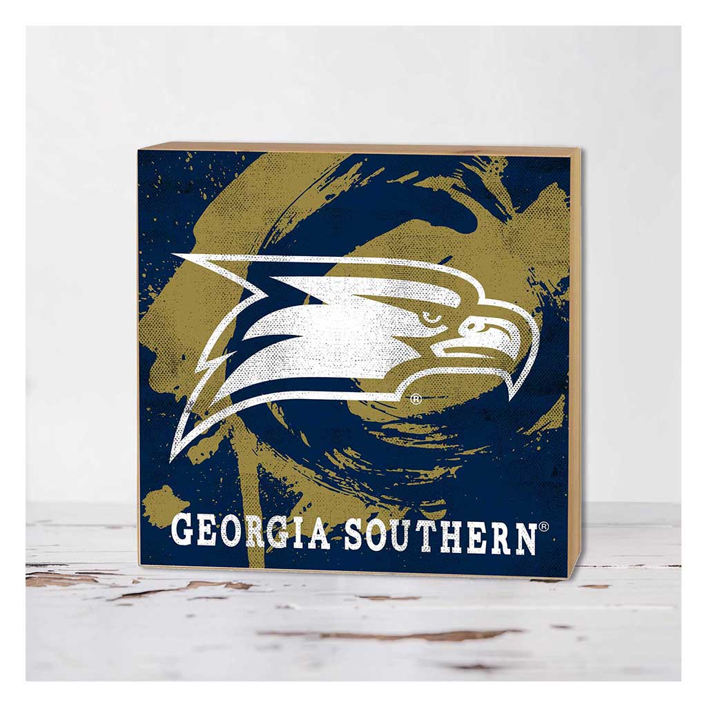 5x5 Block Color Splash Georgia Southern Eagles