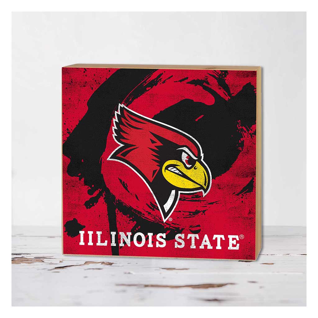 5x5 Block Color Splash Illinois State Redbirds