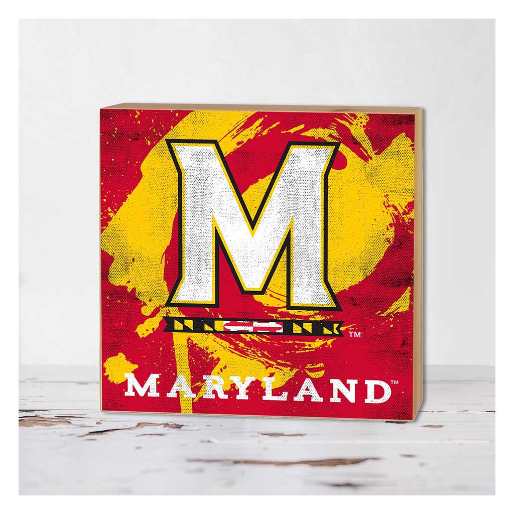 5x5 Block Color Splash Maryland Terrapins