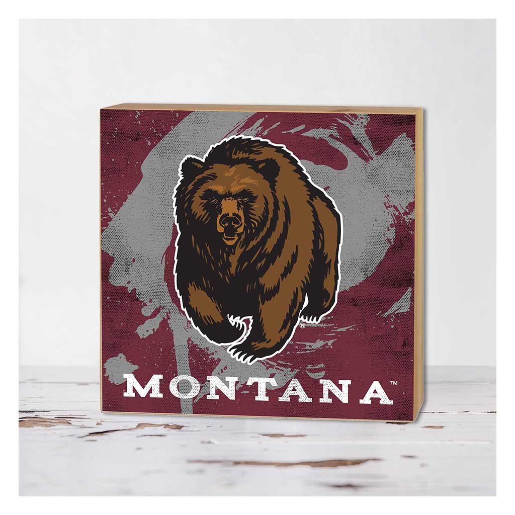 5x5 Block Color Splash Montana Grizzlies