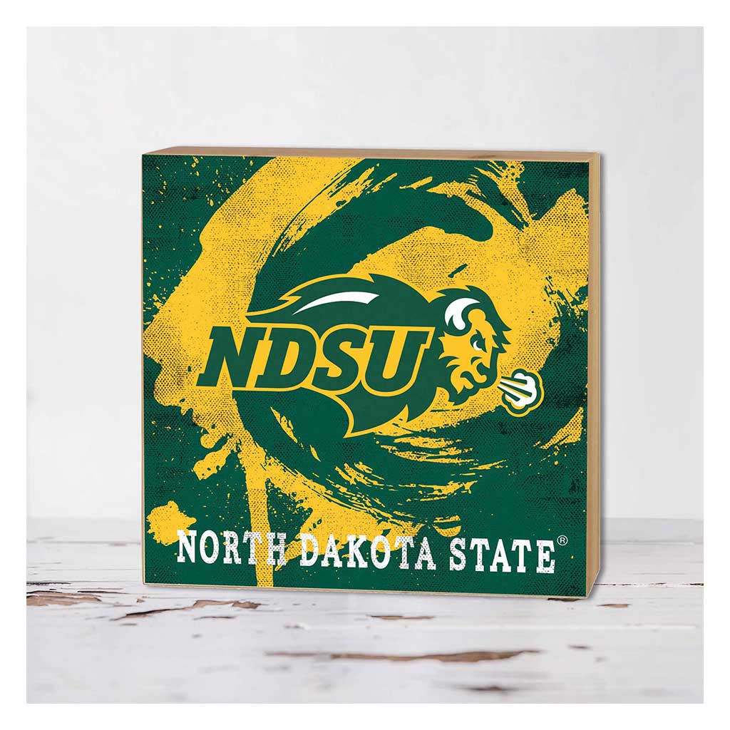 5x5 Block Color Splash North Dakota State Bison
