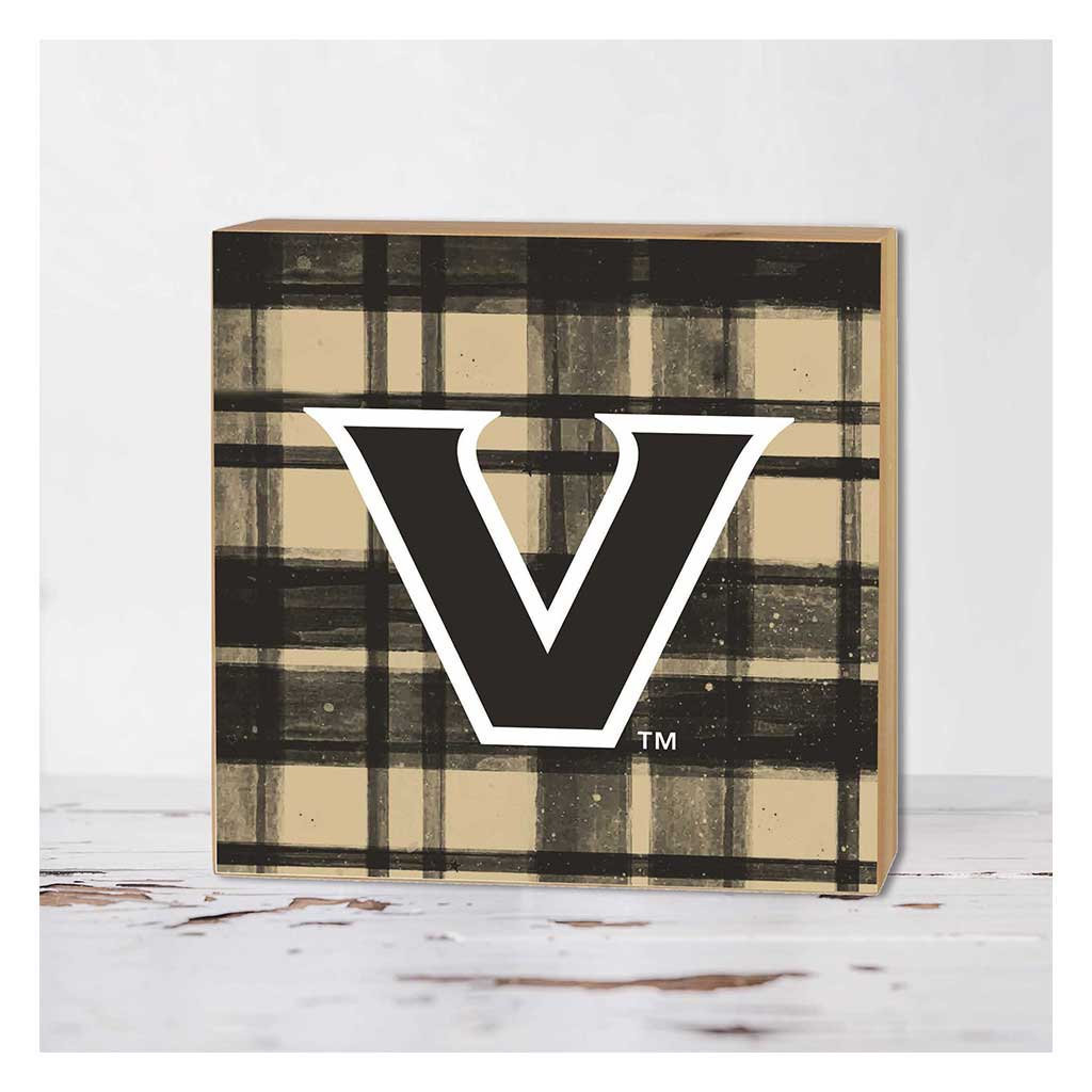 5x5 Block Plaid Vanderbilt Commodores