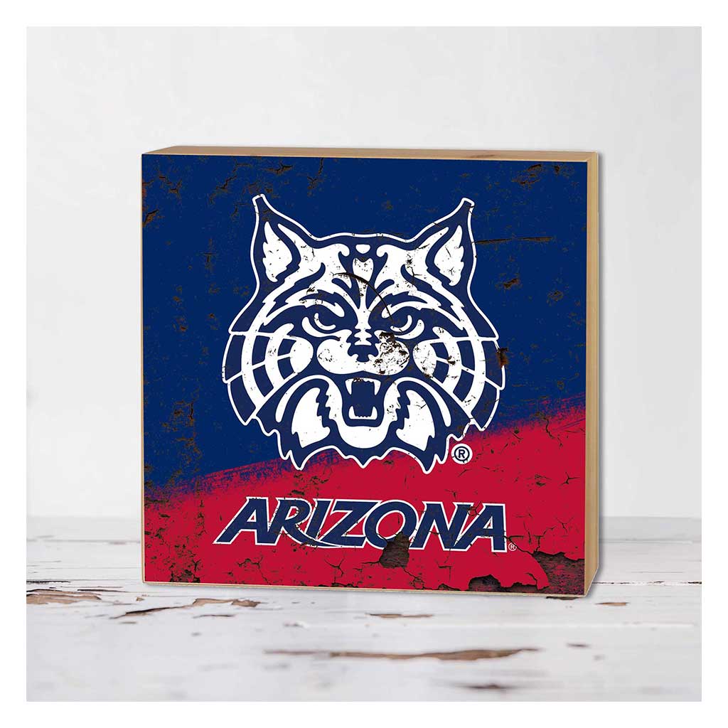 5x5 Block Retro Team Crackle Arizona Wildcats