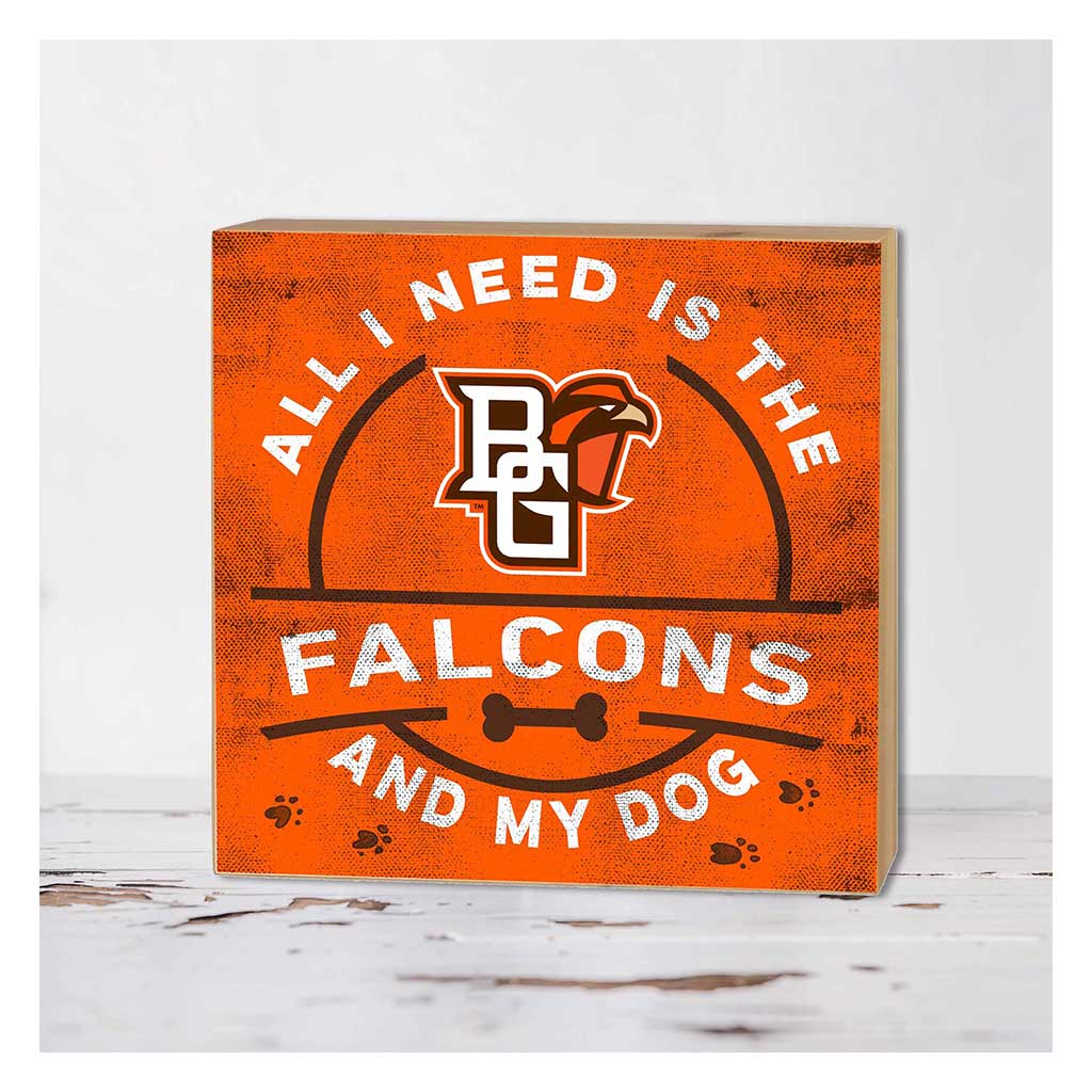 5x5 Block All I Need is Dog and Bowling Green Falcons