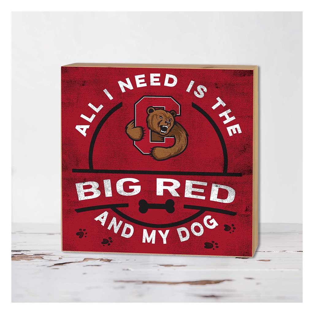 5x5 Block All I Need is Dog and Cornell Big Red