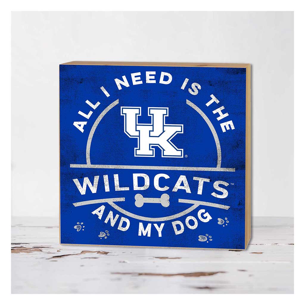 5x5 Block All I Need is Dog and Kentucky Wildcats