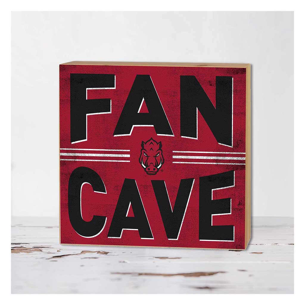 5x5 Block Fan Cave Arkansas Razorbacks