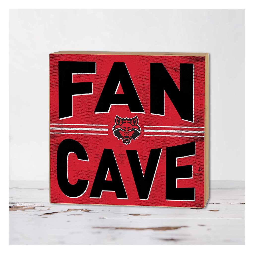 5x5 Block Fan Cave Arkansas State Red Wolves