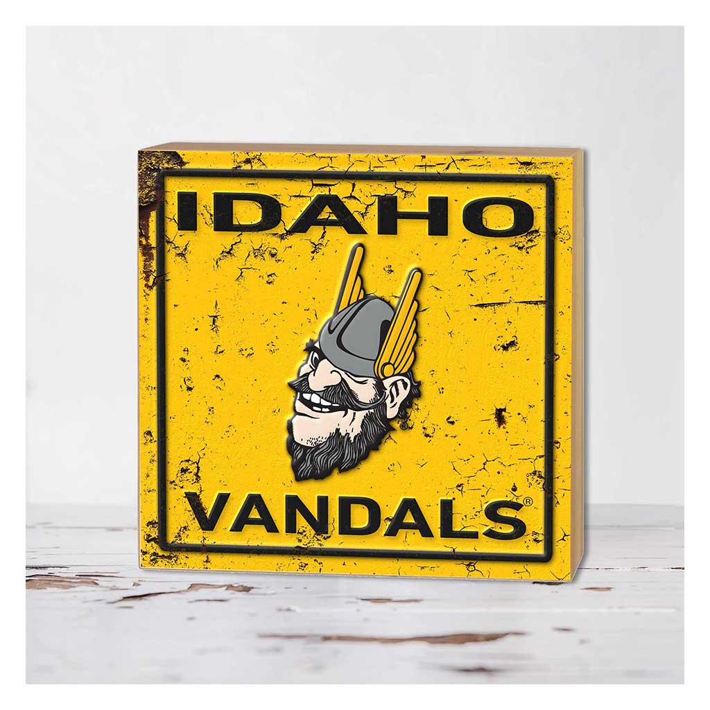 5x5 Block Faux Rusted Tin Idaho Vandals