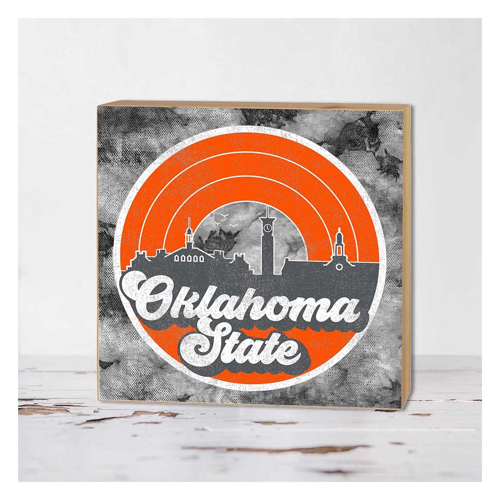 5x5 UScape Skyline Block Oklahoma State Cowboys