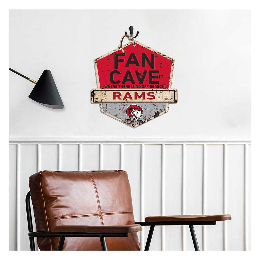 Rustic Badge Fan Cave Sign Winston-Salem State Rams