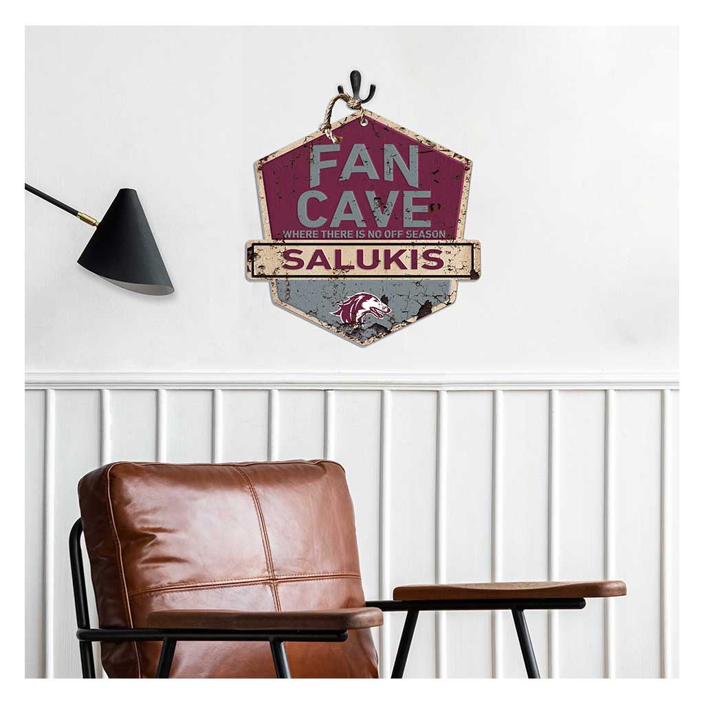 Rustic Badge Fan Cave Sign Southern Illinois Salukis