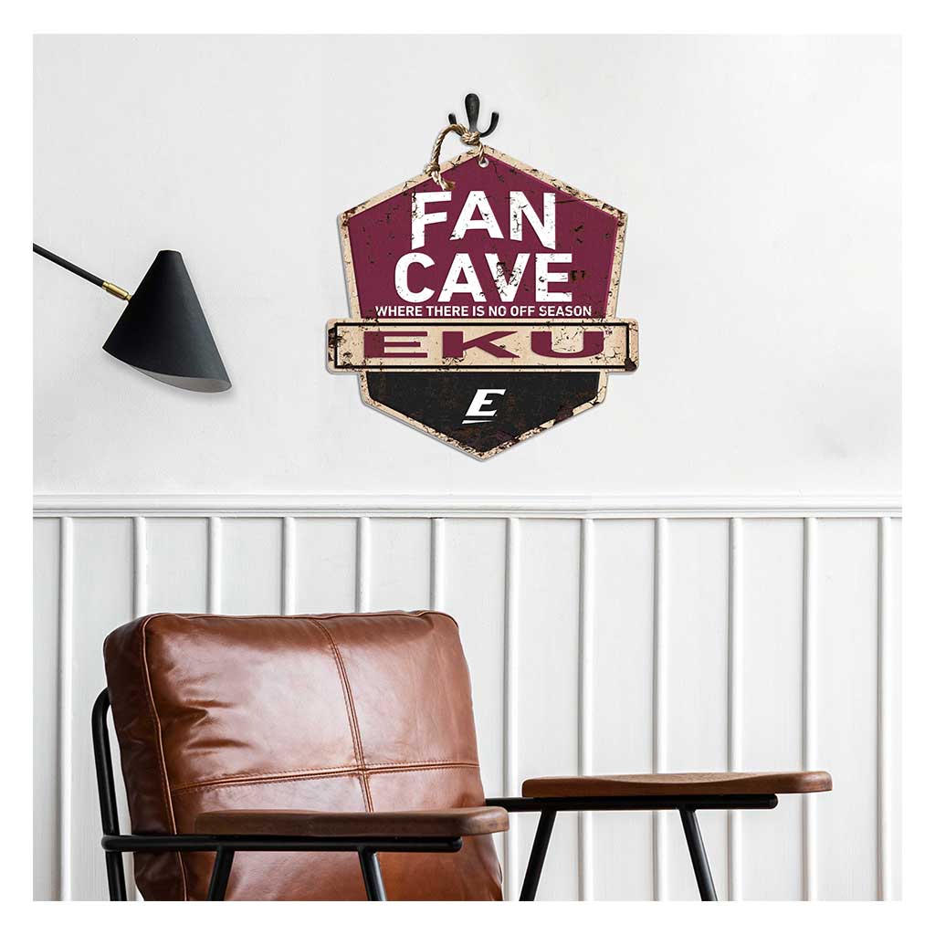 Rustic Badge Fan Cave Sign Eastern Kentucky University Colonels