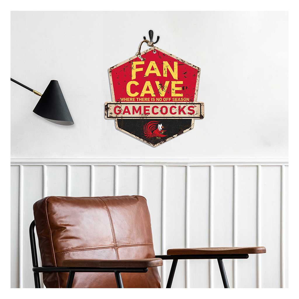 Rustic Badge Fan Cave Sign Jacksonville State Gamecocks