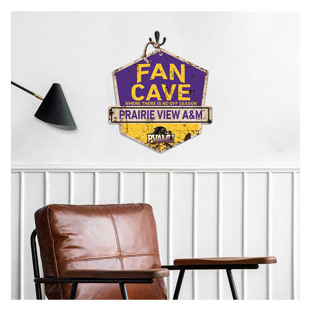Rustic Badge Fan Cave Sign Prairie View A&M Panthers