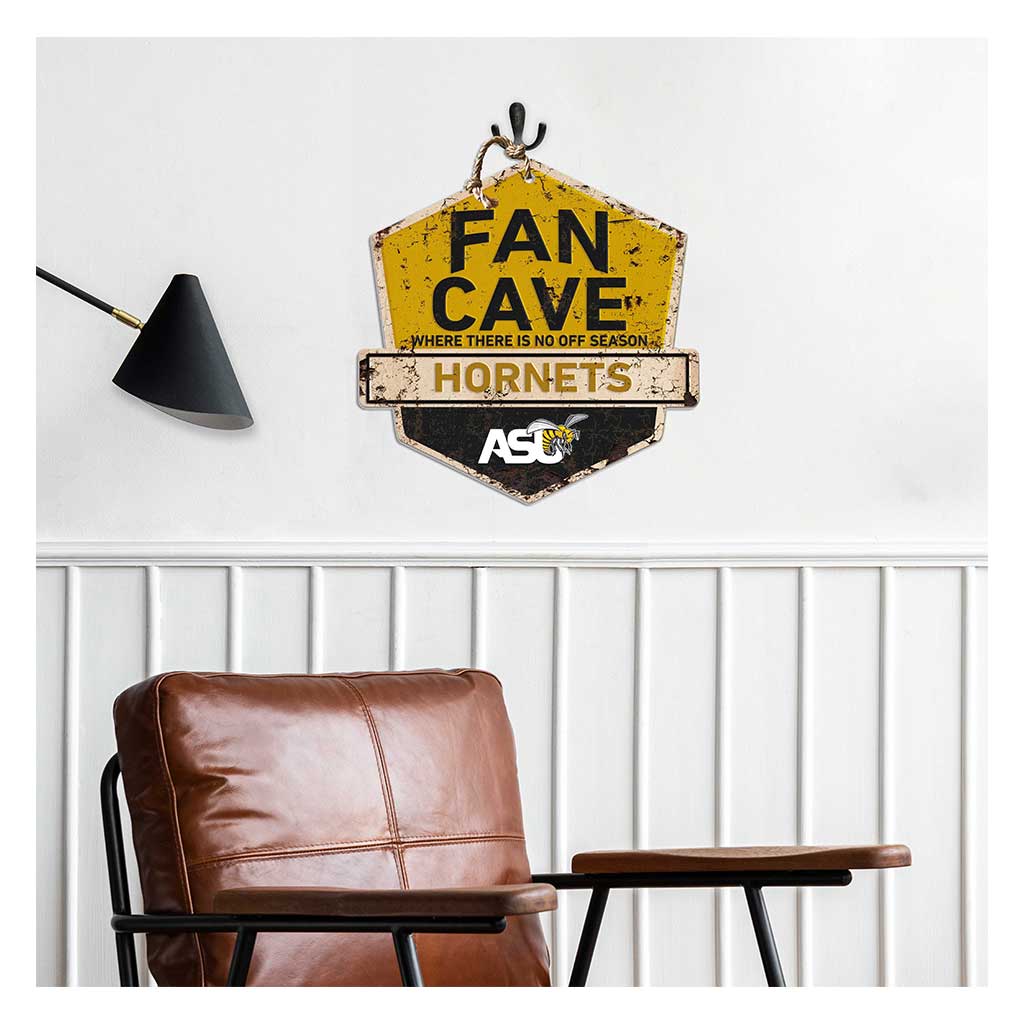 Rustic Badge Fan Cave Sign Alabama State HORNETS
