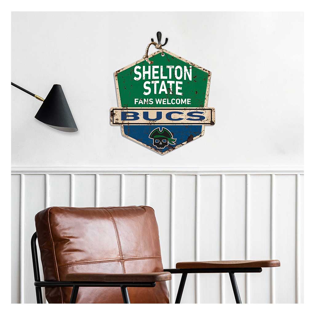 Rustic Badge Fans Welcome Sign Shelton State Community College Buccaneers