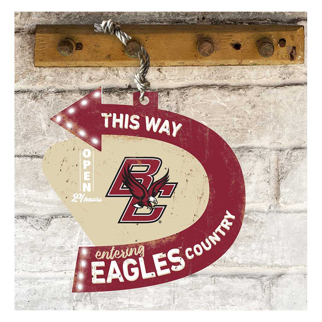 Arrow Sign This Way Boston College Eagles