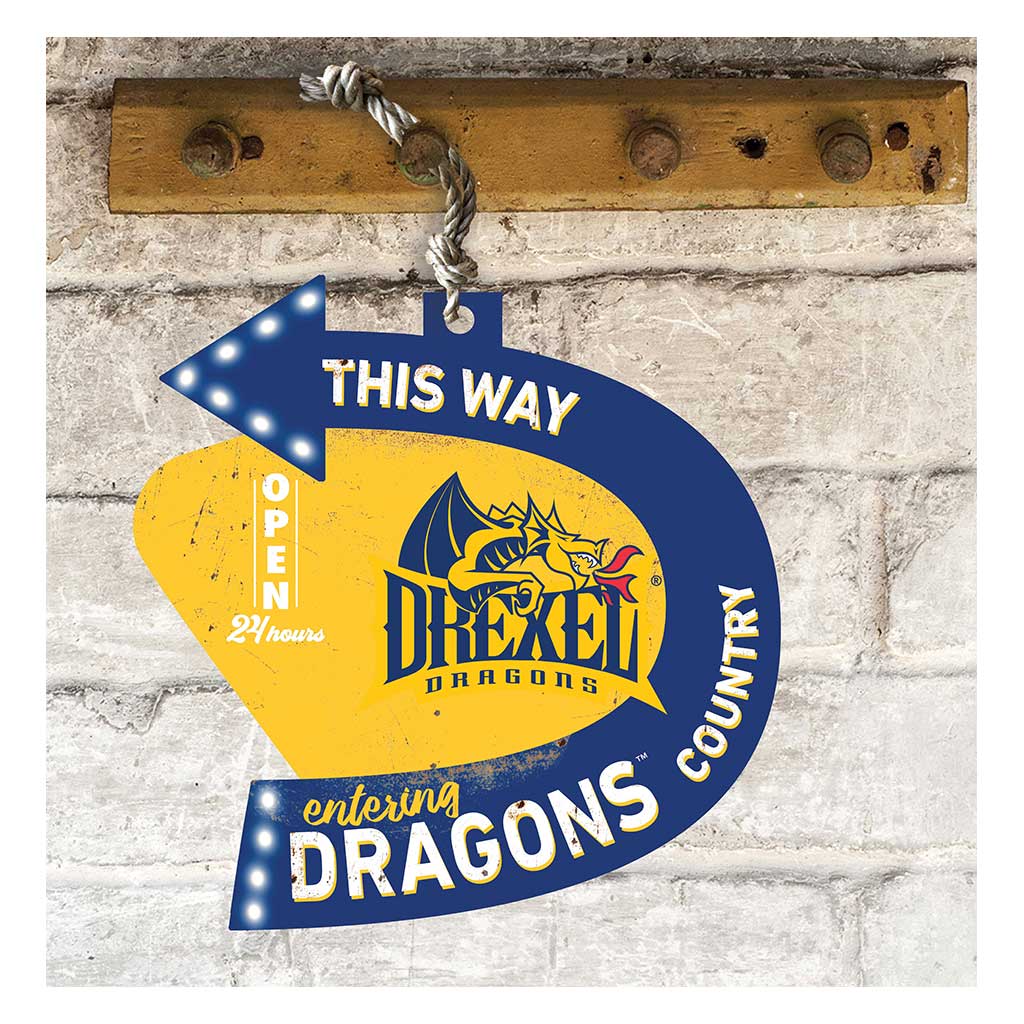Arrow Sign This Way Drexel Dragons