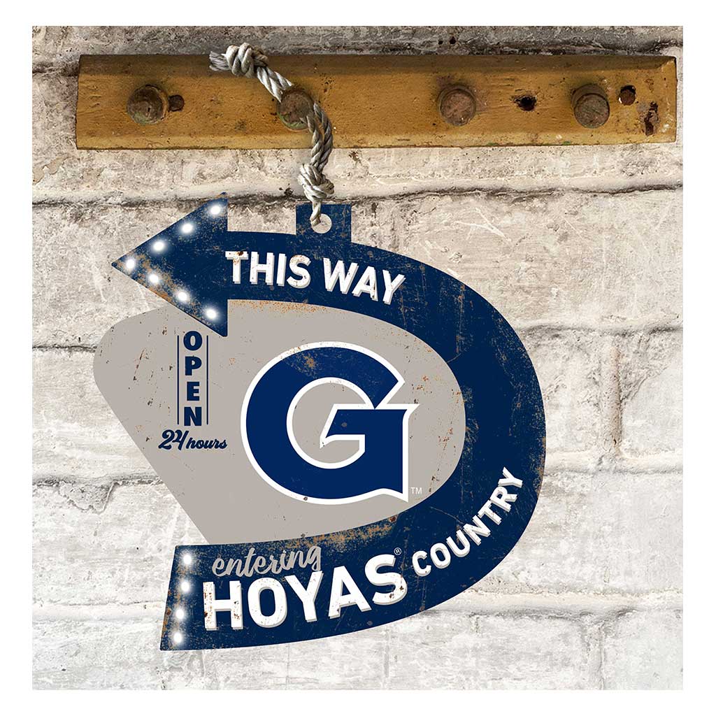 Arrow Sign This Way Georgetown Hoyas