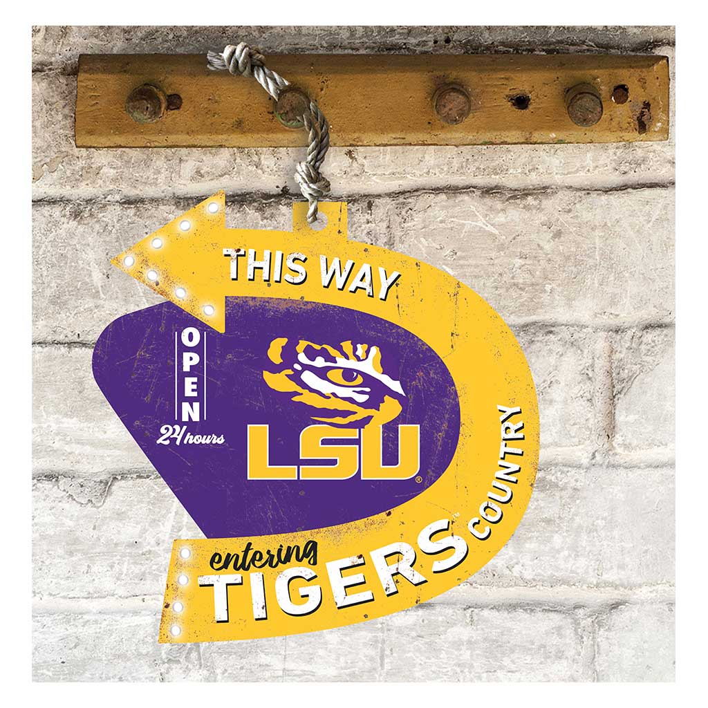 Arrow Sign This Way LSU Fighting Tigers