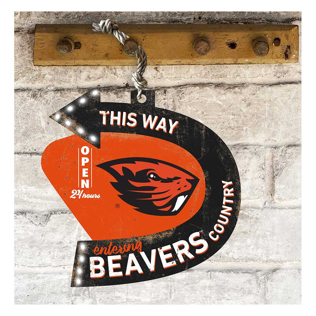 Arrow Sign This Way Oregon State Beavers