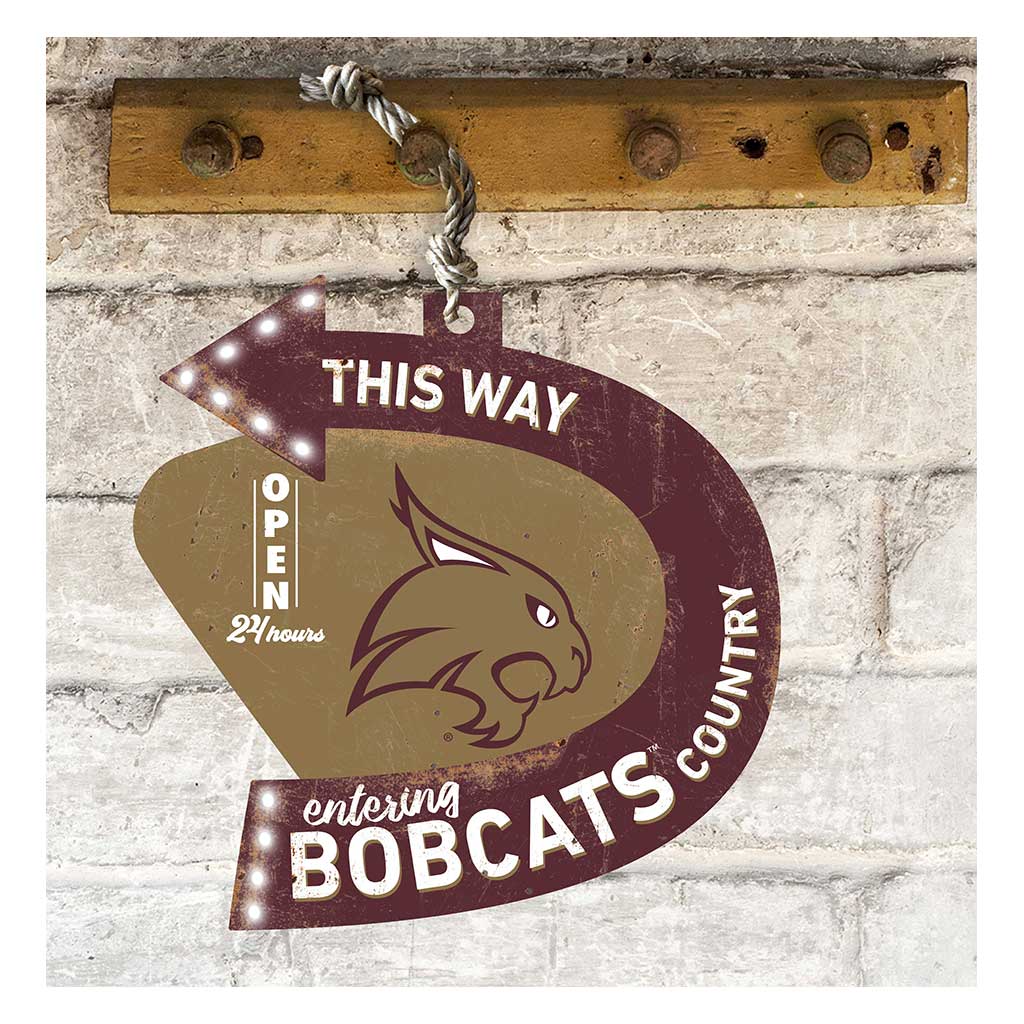Arrow Sign This Way Texas State Bobcats