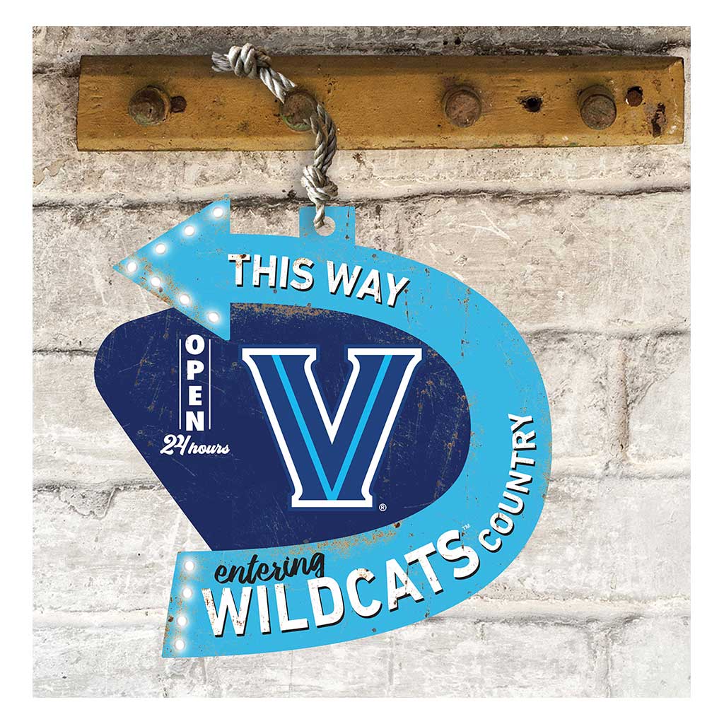 Arrow Sign This Way Villanova Wildcats