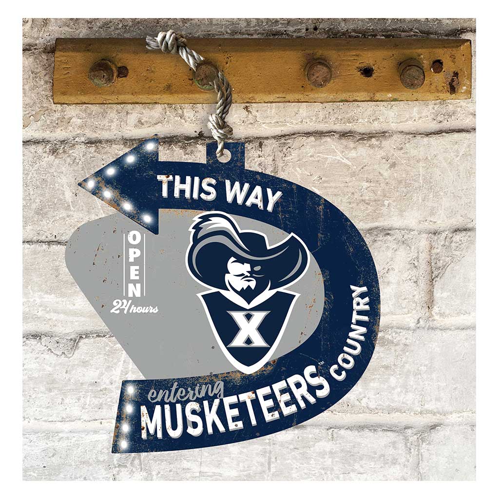 Arrow Sign This Way Xavier Ohio Musketeers