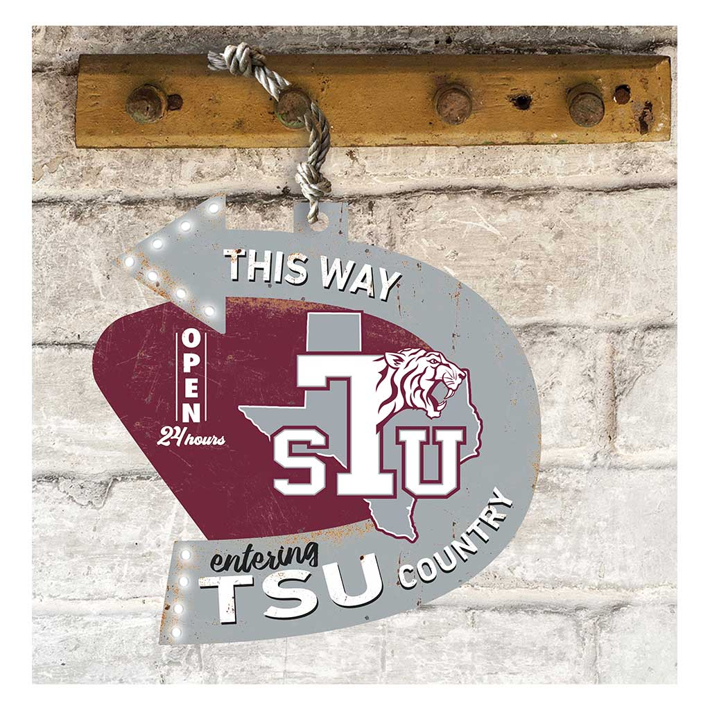 Arrow Sign This Way Texas Southern Tigers