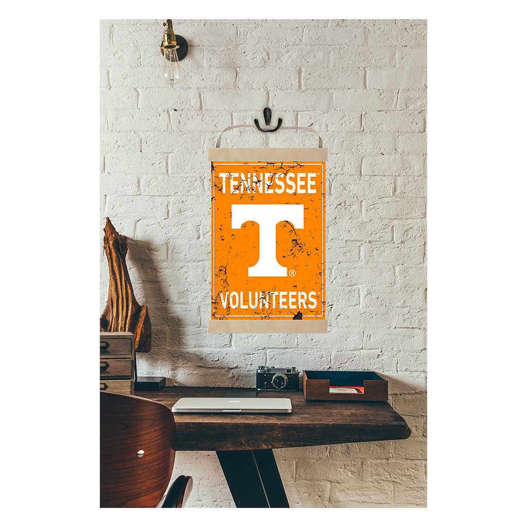 Reversible Banner Sign Faux Rusted Tennessee Volunteers