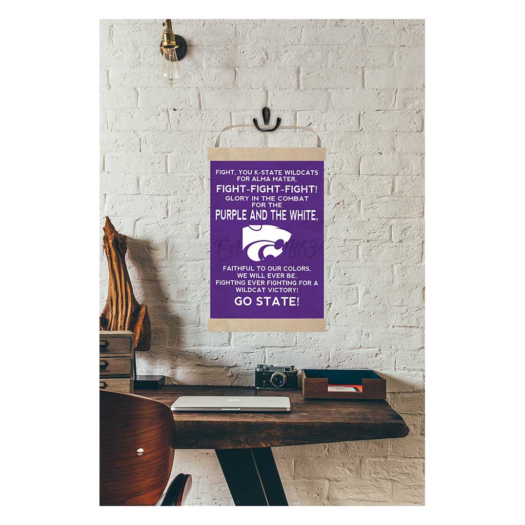 Reversible Banner Sign Fight Song Kansas State Wildcats