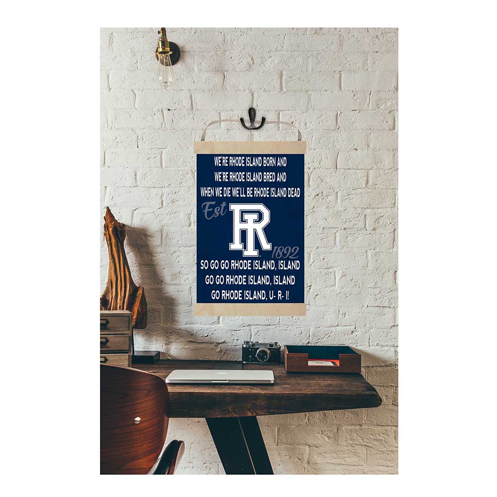 Reversible Banner Sign Fight Song Rhode Island Rams