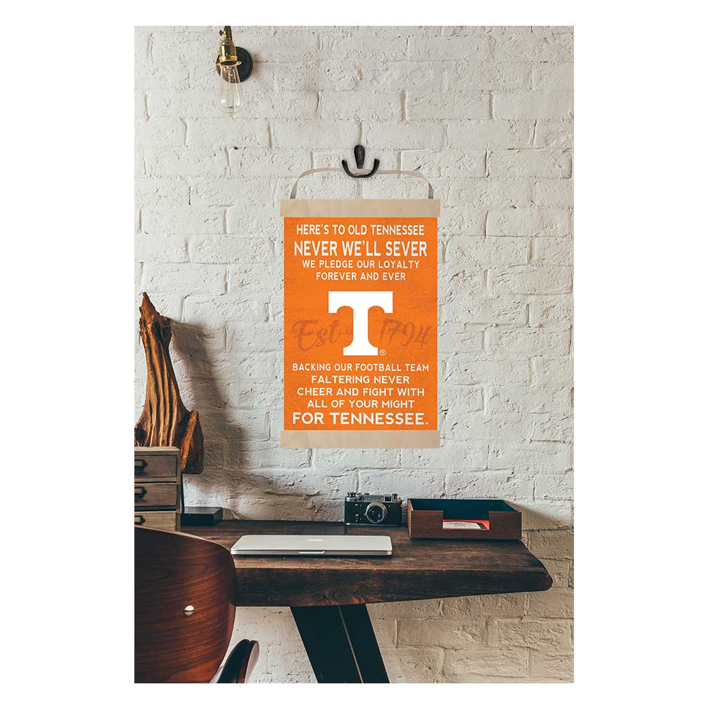 Reversible Banner Sign Fight Song Tennessee Volunteers