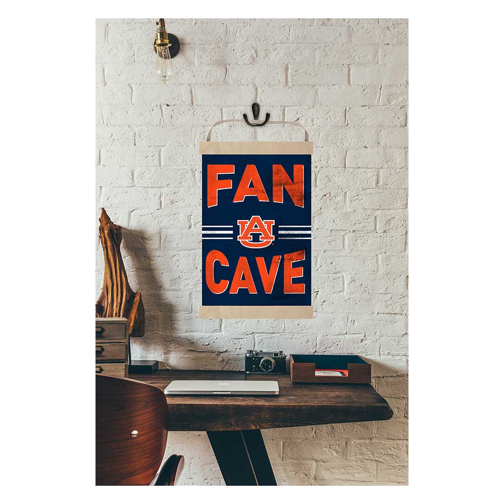 Reversible Banner Sign Fan Cave Auburn Tigers