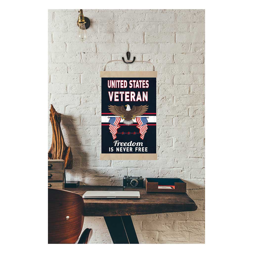 Reversible Banner Sign Never Free Veterans