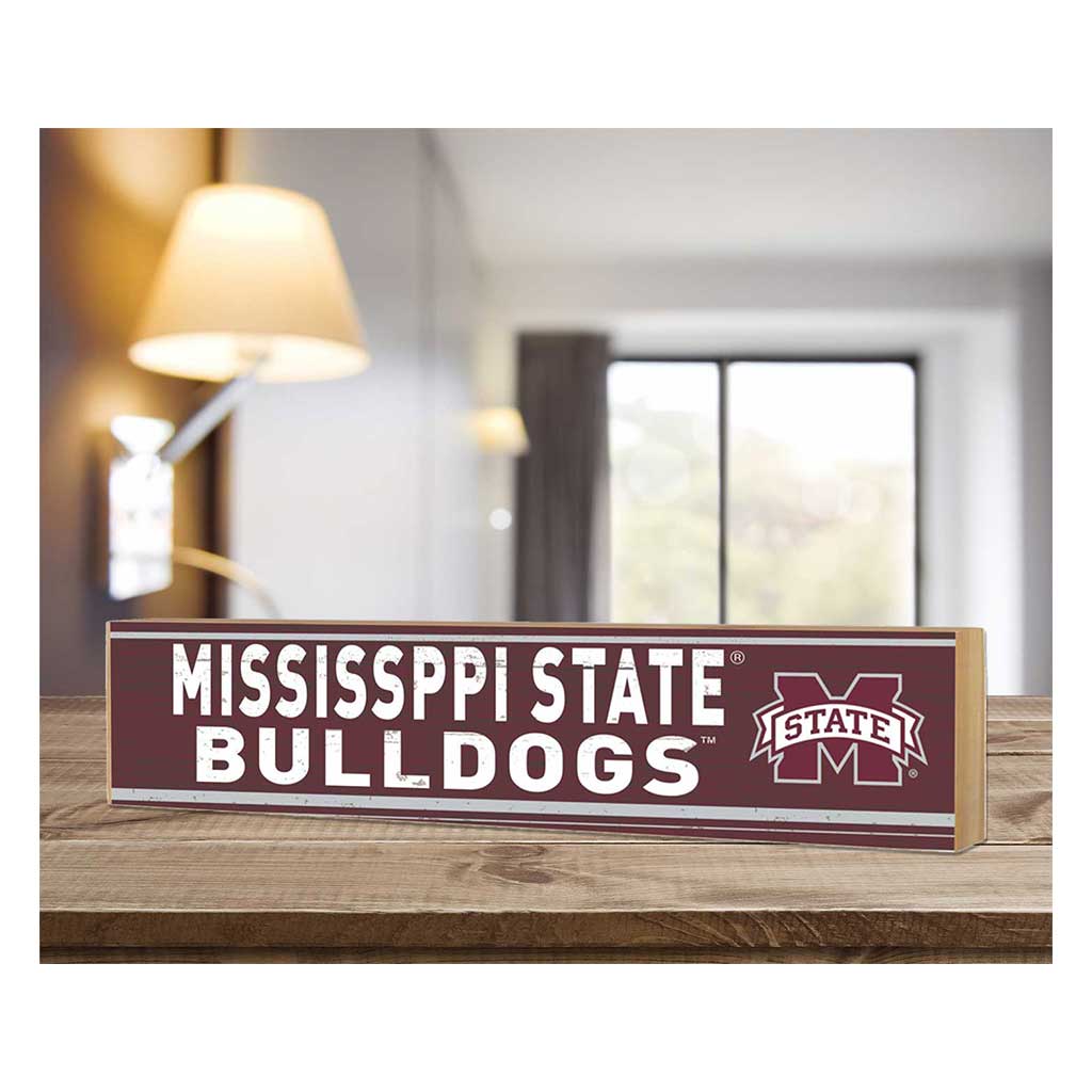 3x13 Block Team Spirit Mississippi State Bulldogs