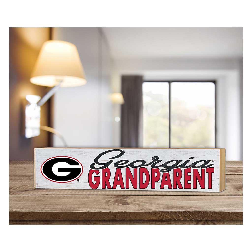3x13 Block Weathered Grandparent Georgia Bulldogs