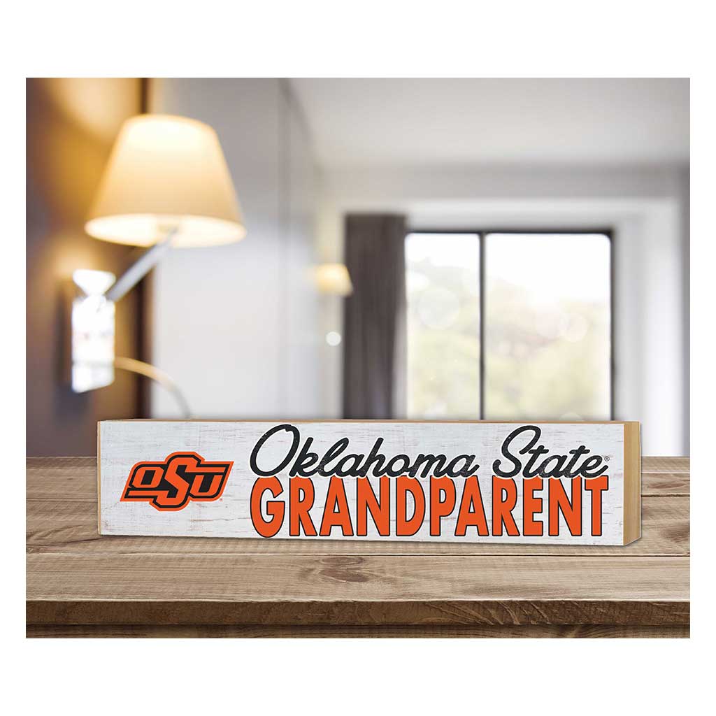 3x13 Block Weathered Grandparent Oklahoma State Cowboys