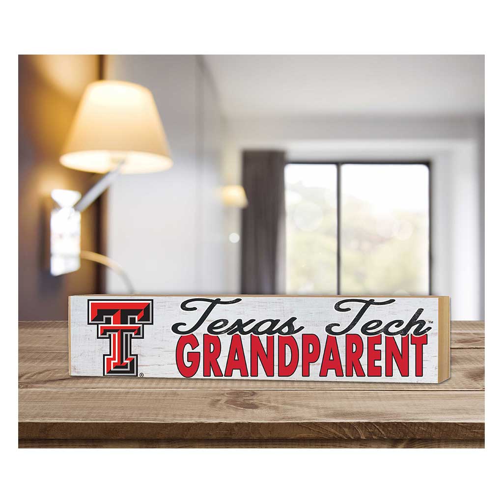 3x13 Block Weathered Grandparent Texas Tech Red Raiders