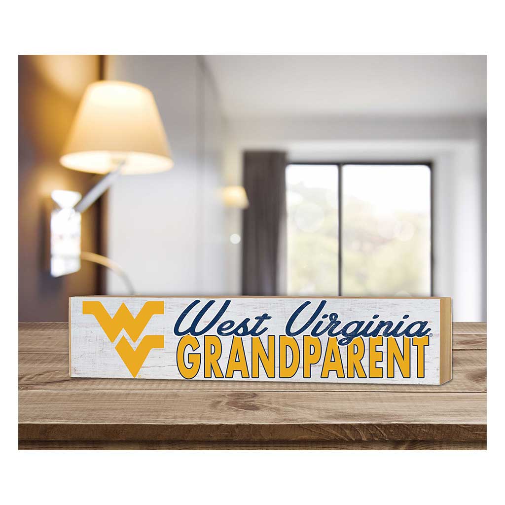 3x13 Block Weathered Grandparent West Virginia Mountaineers