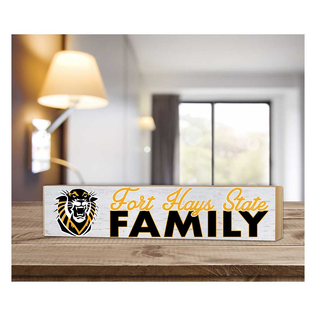3x13 Block Weathered Team Family Block Fort Hays State Tigers
