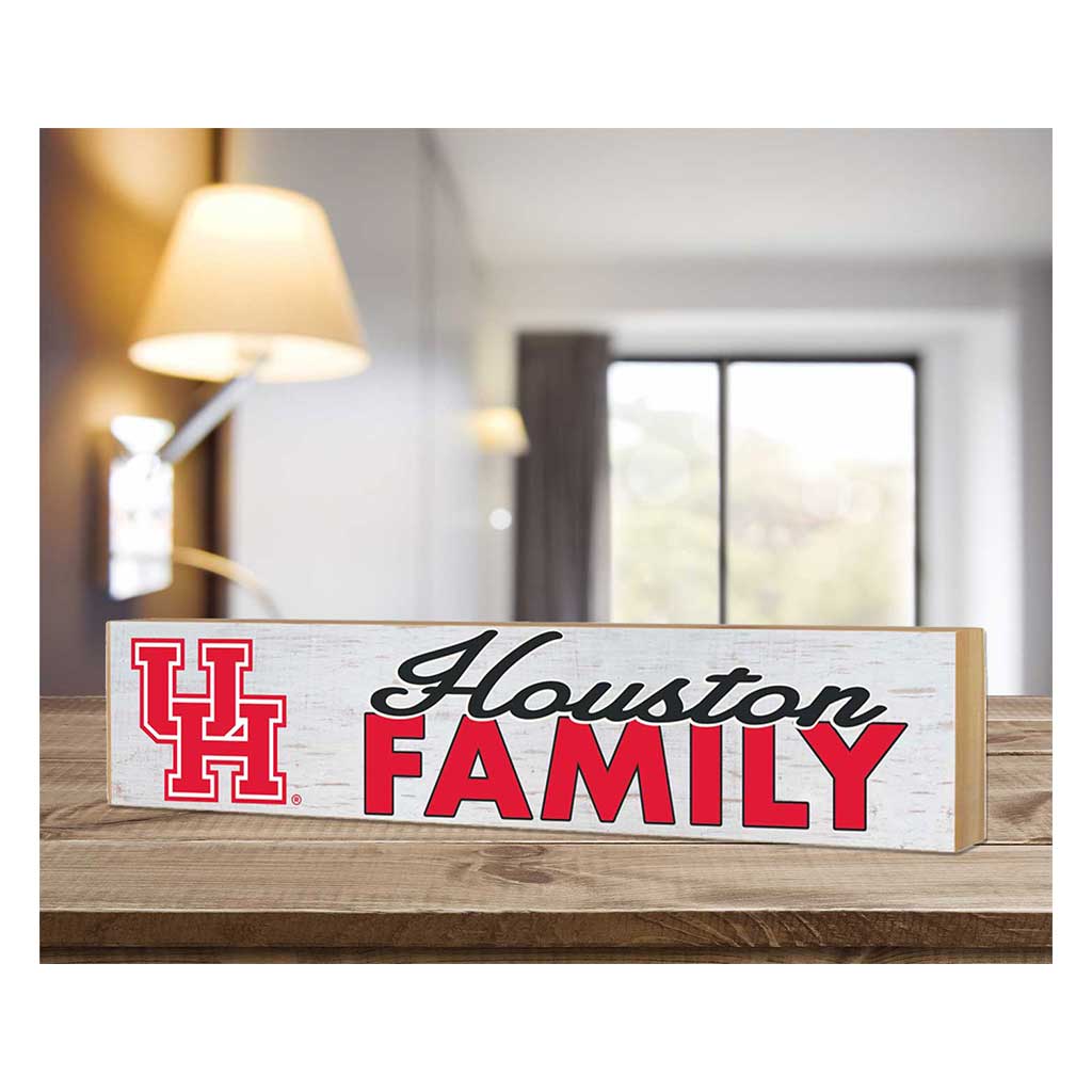 3x13 Block Weathered Team Family Houston Cougars